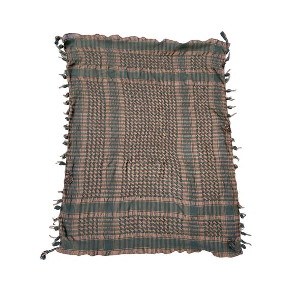 Brown & Black Checkered Light Scarf Wrap - Picture 1 of 4